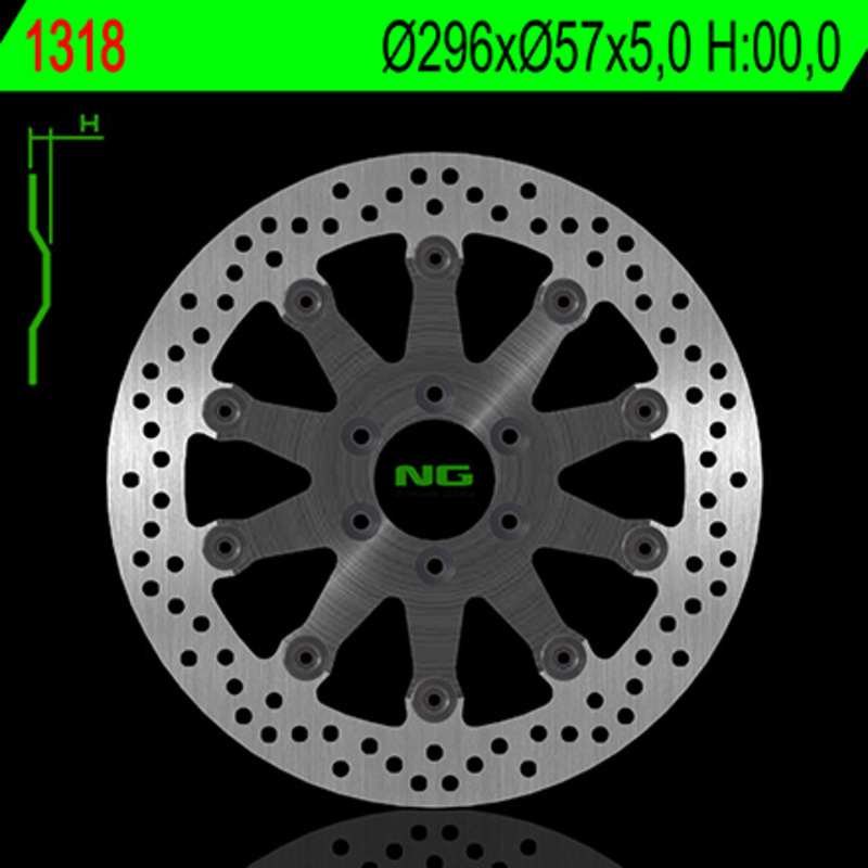 Disco de freno NG BRAKES redondo flotante 1318