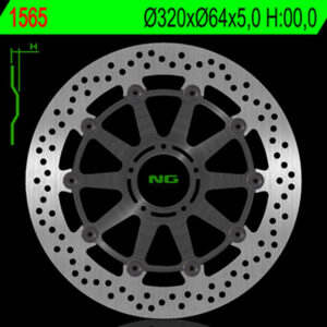 Disco de freno NG BRAKES redondo fijo 1608