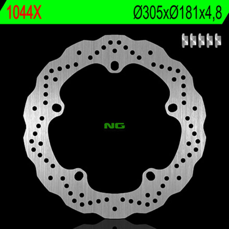 Disco de freno NG BRAKES ondulado fijo 1044X