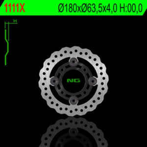 Disco de freno NG BRAKES ondulado flotante 1111X
