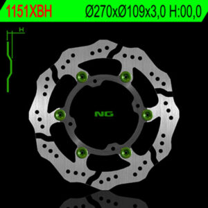 Disco de freno NG BRAKES ondulado flotante 1151XBH