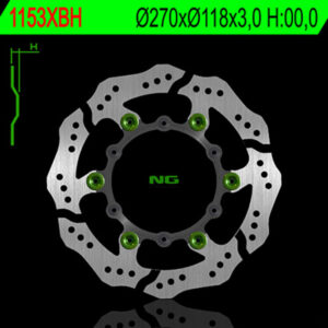 Disco de freno NG BRAKES ondulado flotante 1153XBH