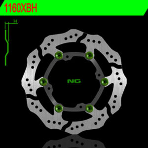 Disco de freno NG BRAKES ondulado flotante 1160XBH