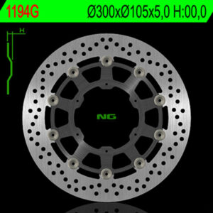 Disco de freno NG BRAKES redondo flotante 1194G