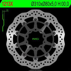 Disco de freno NG BRAKES ondulado flotante 1213X