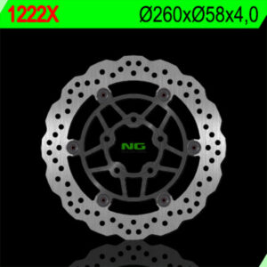 Disco de freno NG BRAKES ondulado flotante 1222X