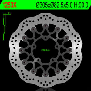 Disco de freno NG BRAKES ondulado flotante 1253X