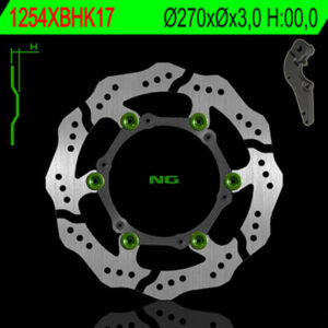 Disco de freno NG BRAKES ondulado flotante 1254XBH