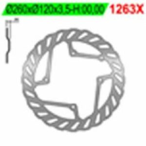 Disco de freno NG BRAKES ondulado fijo 1263X
