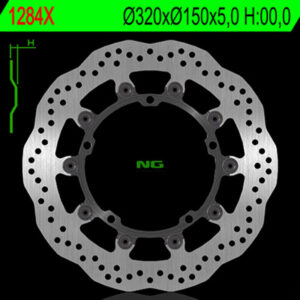 Disco de freno NG BRAKES ondulado flotante 1284X