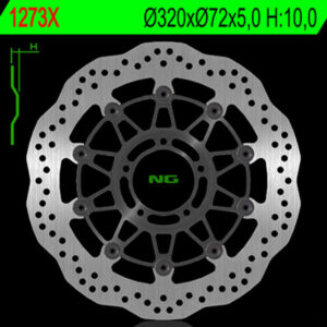 Disco de freno NG BRAKES ondulado flotante 1290X