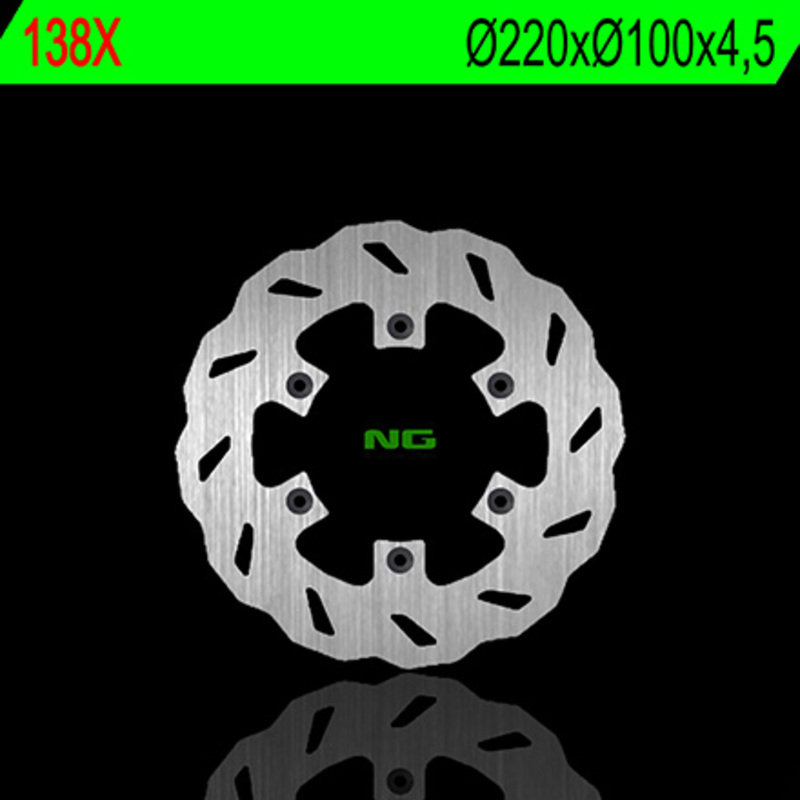 Disco de freno NG BRAKES ondulado fijo 138X