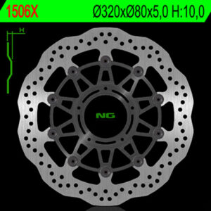Disco de freno NG BRAKES ondulado flotante 1506X
