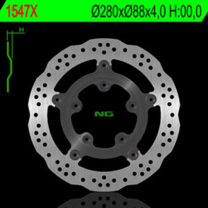 Disco de freno NG BRAKES ondulado flotante 1547X