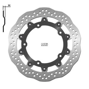 Disco de freno NG BRAKES ondulado flotante 1623XG