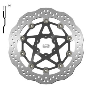 Disco de freno NG BRAKES ondulado flotante 1643XG