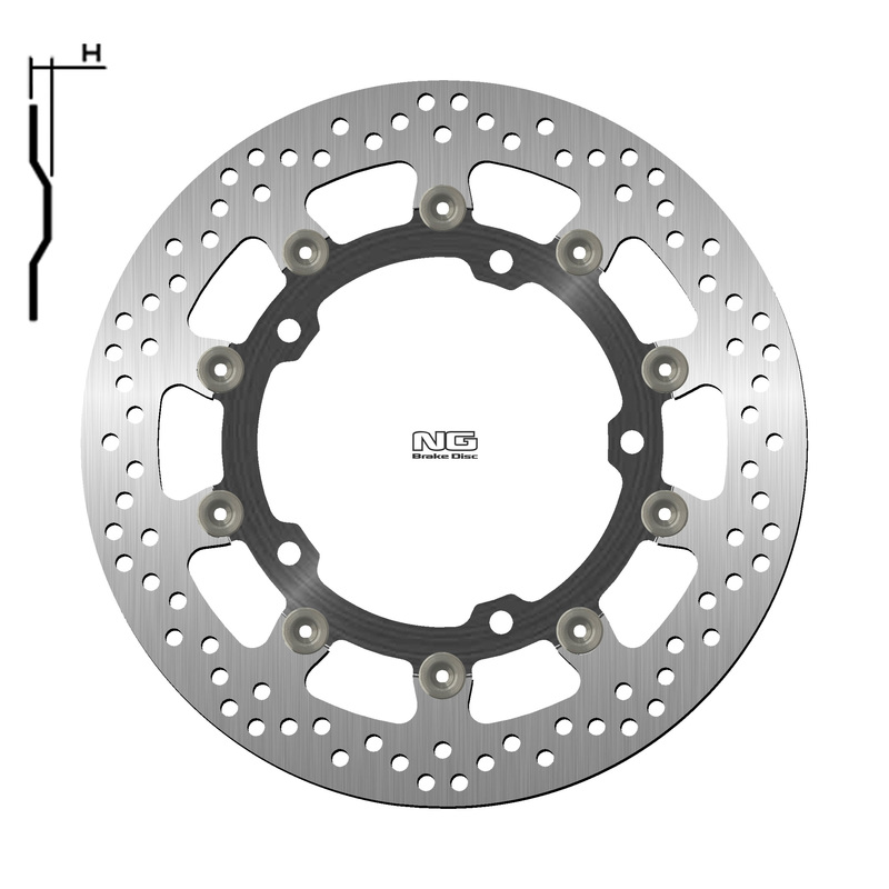 Disco de freno NG BRAKES redondo flotante 1785G