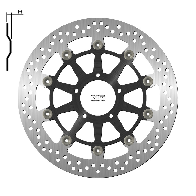 Disco de freno NG BRAKES redondo flotante 1796G