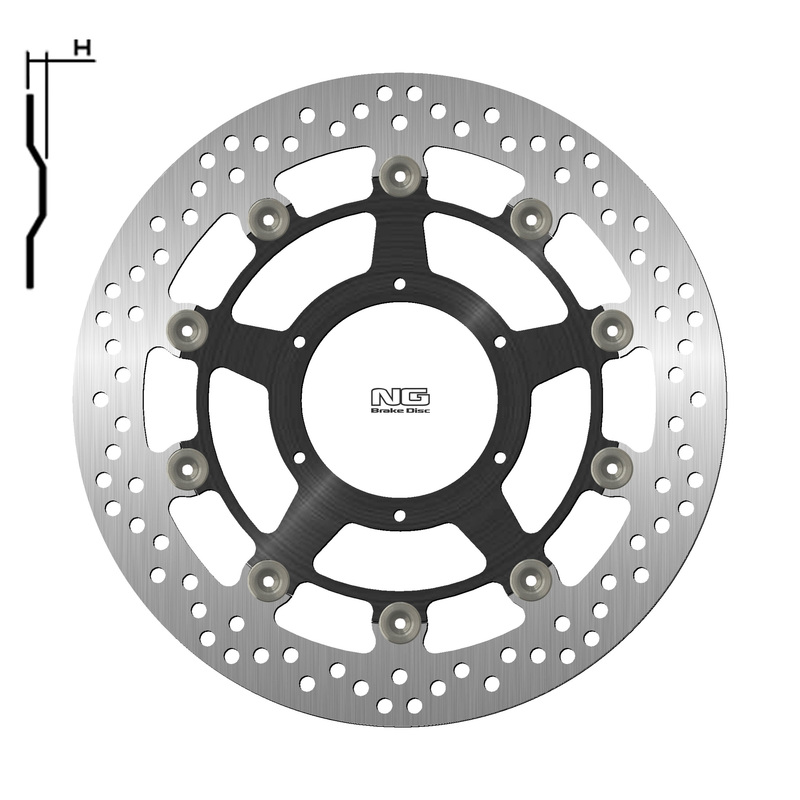 Disco de freno NG BRAKES redondo flotante 1808G