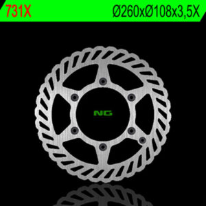 Disco de freno NG BRAKES ondulado fijo 731X
