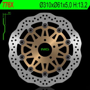Disco de freno NG BRAKES ondulado flotante 776X