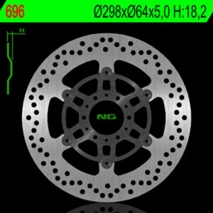 Disco de freno NG BRAKES redondo flotante 696
