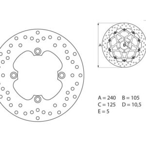 Disco de freno Brembo 108489952