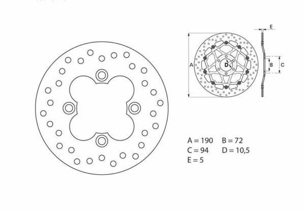 Disco de freno Brembo 68B40720