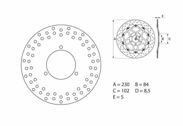 Disco de freno Brembo 68B40762