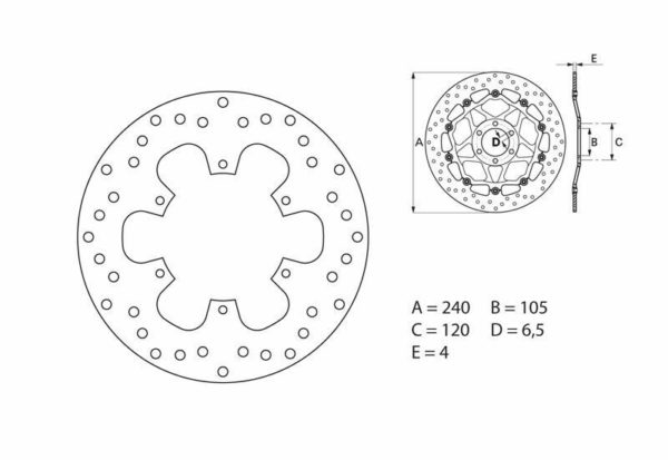 Disco de freno Brembo 68B40774