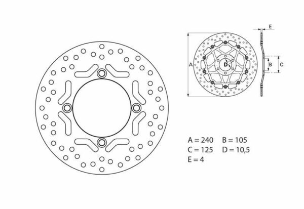 Disco de freno Brembo 68B40775