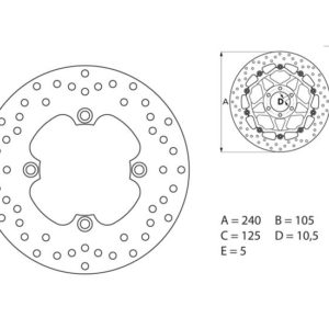 Disco de freno Brembo 68B40780