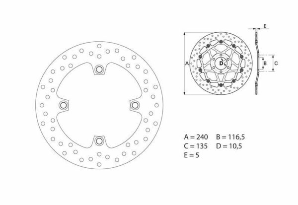 Disco de freno Brembo 68B40783