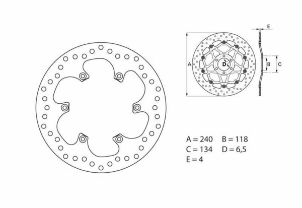 Disco de freno Brembo 68B40784