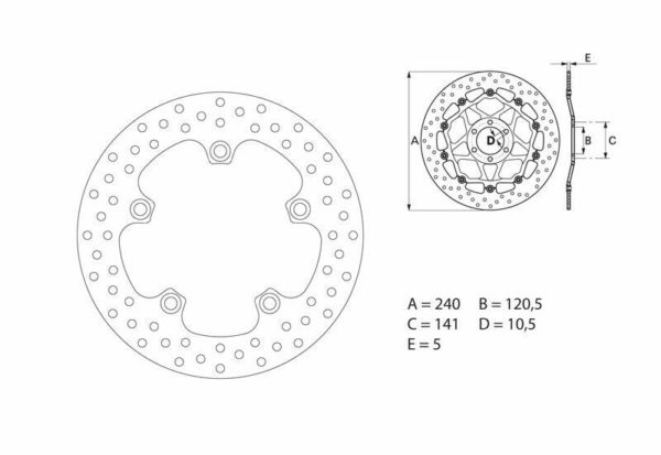 Disco de freno Brembo 68B40785