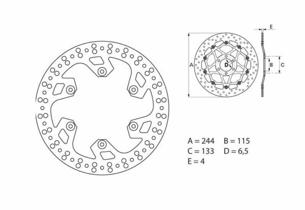 Disco de freno Brembo 68B40790