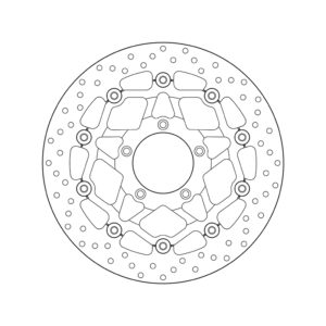 Disco de freno BREMBO Serie Oro redondo flotante