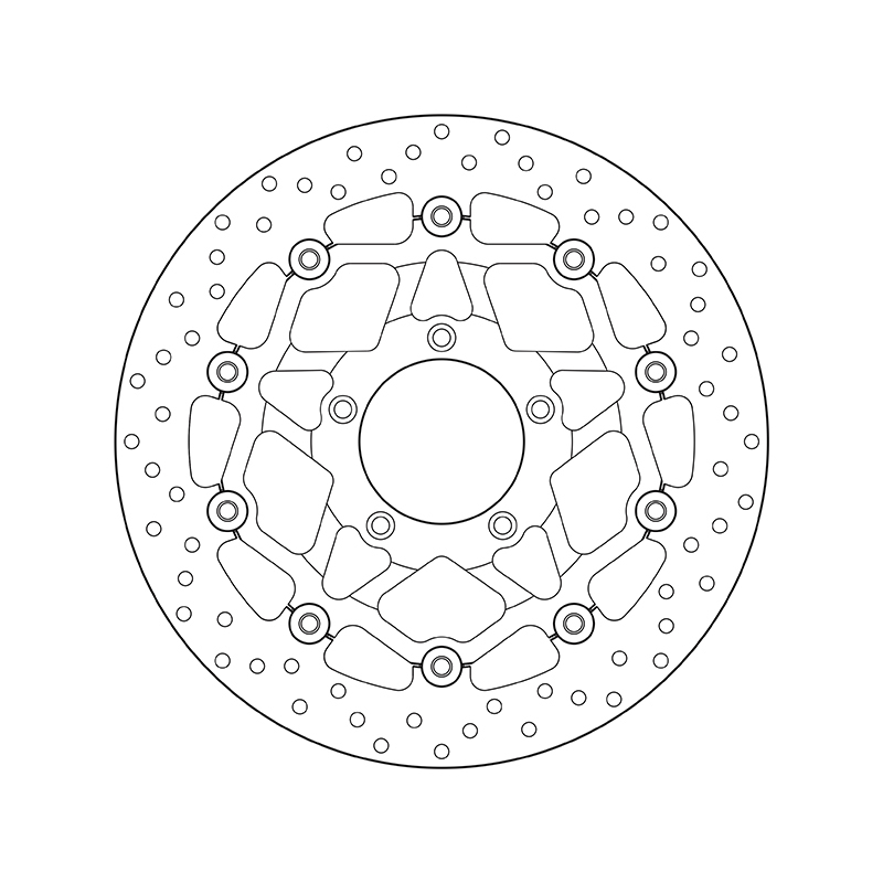 Disco de freno BREMBO Serie Oro redondo flotante