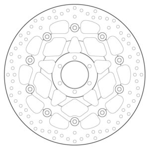 Disco de freno BREMBO Serie Oro redondo flotante