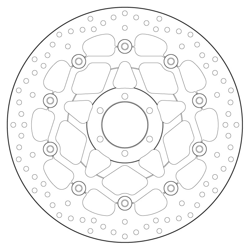 Disco de freno BREMBO Serie Oro redondo flotante