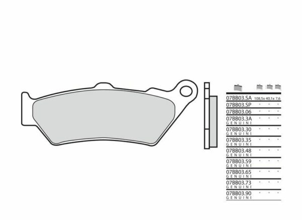 Pastillas de freno sinterizadas Brembo 07BB0359