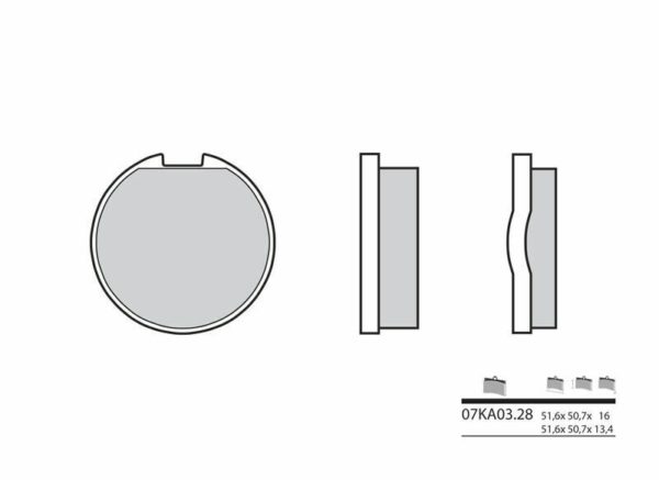 Pastillas de freno BREMBO Street Carboxicerámicas - 07KA0328