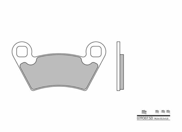 BREMBO Pastillas de Freno Off-Road Metal Sinterizado - 07PO07SD