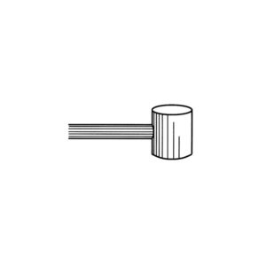 Cable de cambio Vespa 6x6mm / 1,6mm / 1.900 mm V PARTS - Caja de 100 uds
