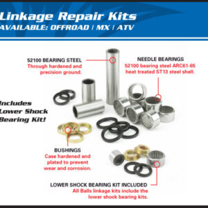 Kit de rodamientos, retenes y casquillos de bieleta All Balls 27-1132