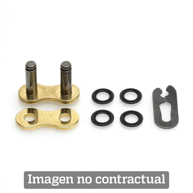 Enganche de cadena RK cierre rápido GB420MXZ oro