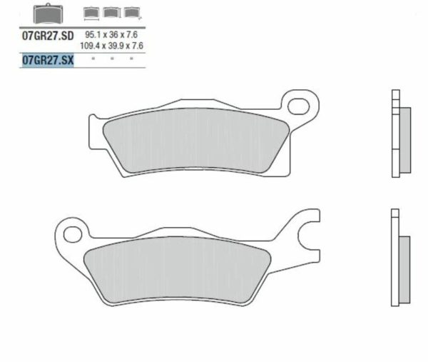 BREMBO Off-Road Sintered Metal Brake pads - 07GR27SX