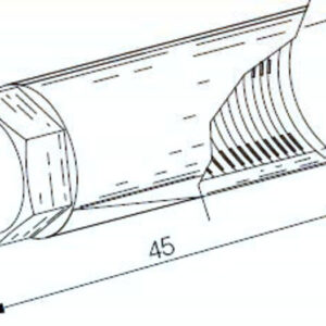 Boquilla protectora para extractor de volante longitud 45mm BUZZETTI