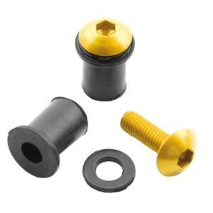 Juego de tornillos para cúpula V PARTS M5x16mm naranja - 8 unidades
