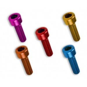 Kit 6 tornillos allen cabeza cilindrica M6x30 azul V PARTS